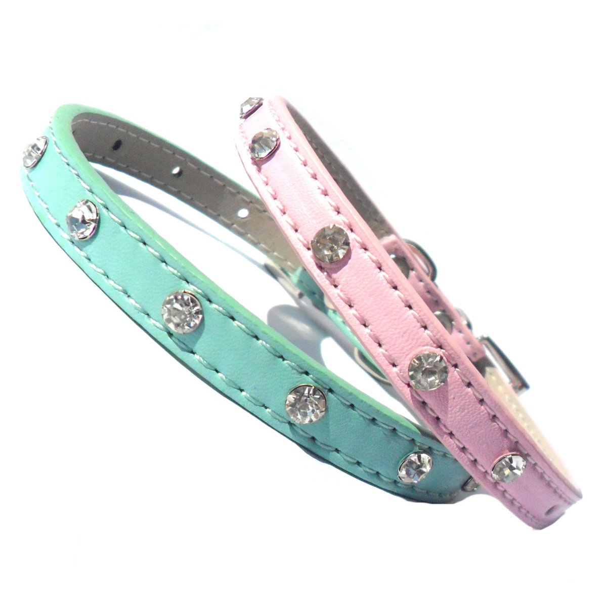 Baby Diamante Collar - Pink